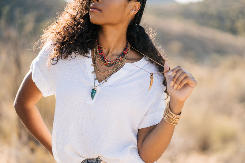 Yucca Valley necklace -with charms