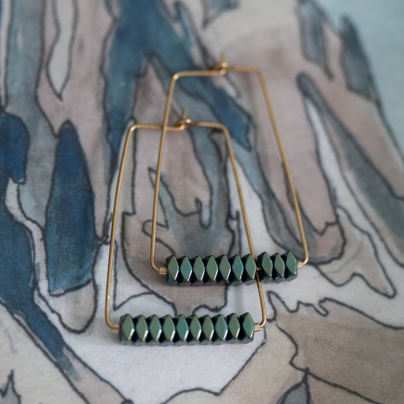 Agave earrings - Wild Roots Creative Shop