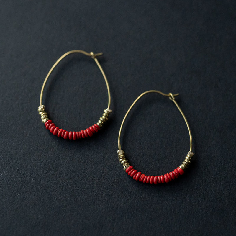Bryce Canyon earrings- bright red