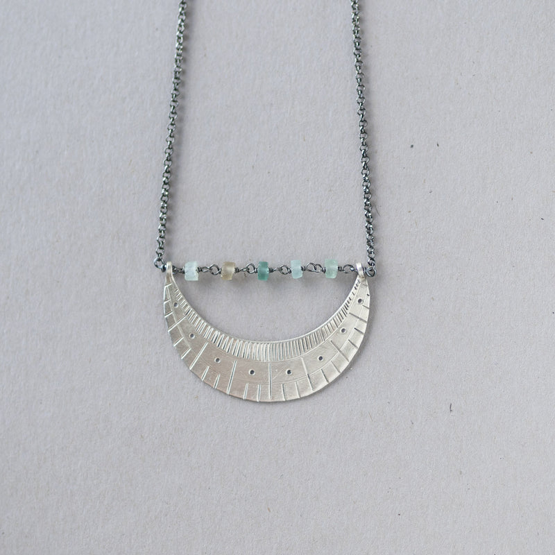 Lucca necklace -crescent moon