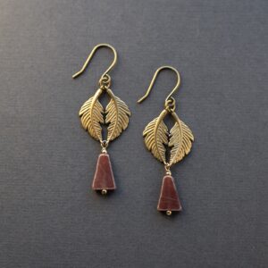 Luxor earrings - burgundy