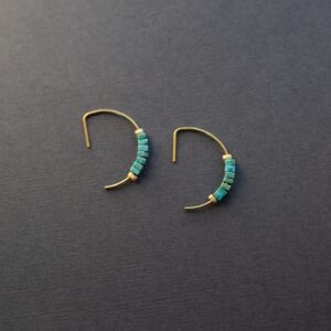 Artist earrings - turquoise